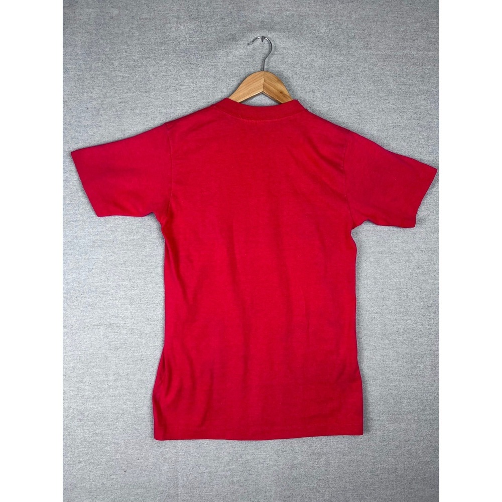 Vintage Signal Maryland T Shirt Red Youth Medium 10-12 Single Stitch 50/50 Tee - Picture 3 of 6